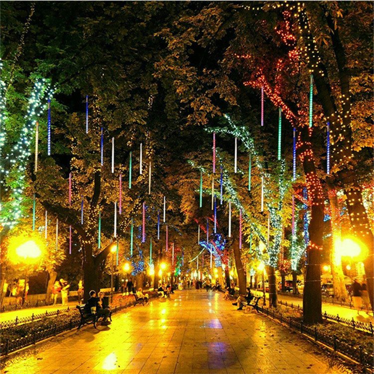 Garden Park Christmas Outdoor Decor Led Meteor Shower Led Lights For Outdoor Decor Tree