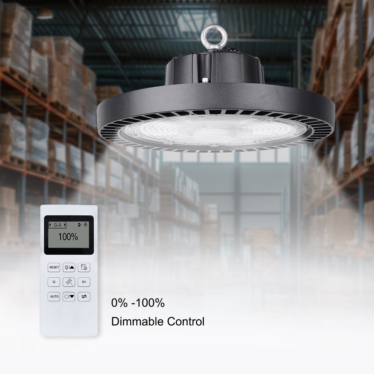 OEM ODM Factory High Lumen Ultra-thin Warehouse Industrial 100W 150W 200W Highbay UFO Led High Bay Light