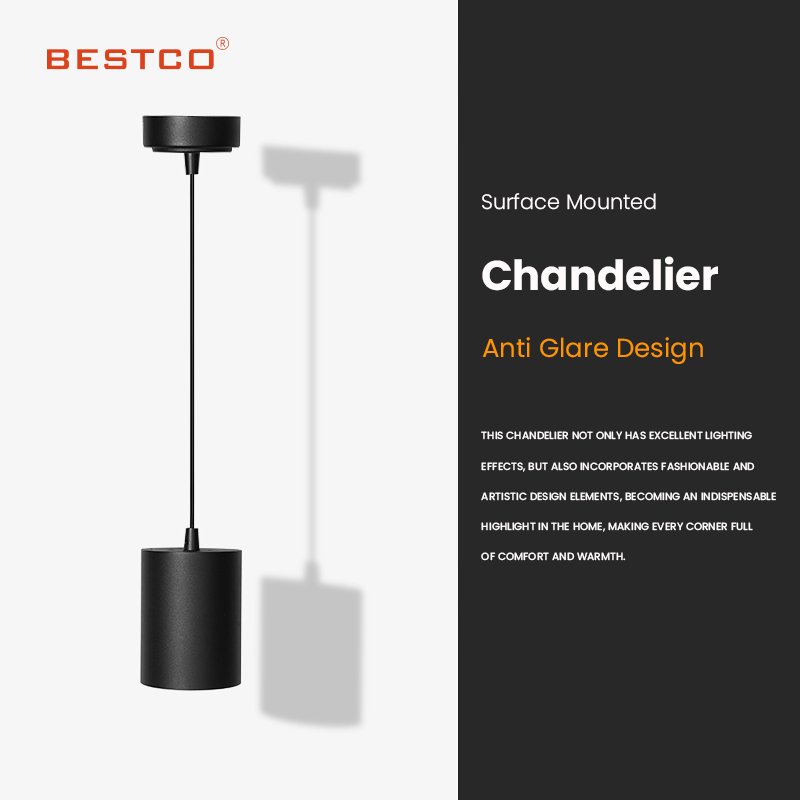 Modern 30W Round Surface Mounted Cylinder LED Pendant Light COB Suspended Dimmable DownLight For Hotel Coffee Shop Restaurant