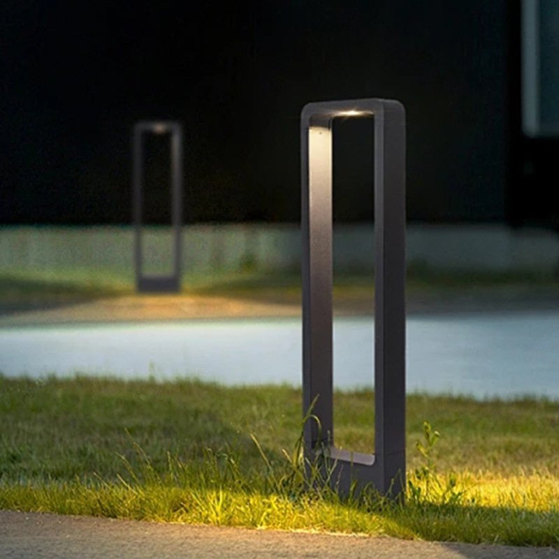 Modern Lawn Light Outdoor Aluminum IP65 Courtyard Landscape Lighting Decoration Garden Lawn Lamp Led Bollard Light