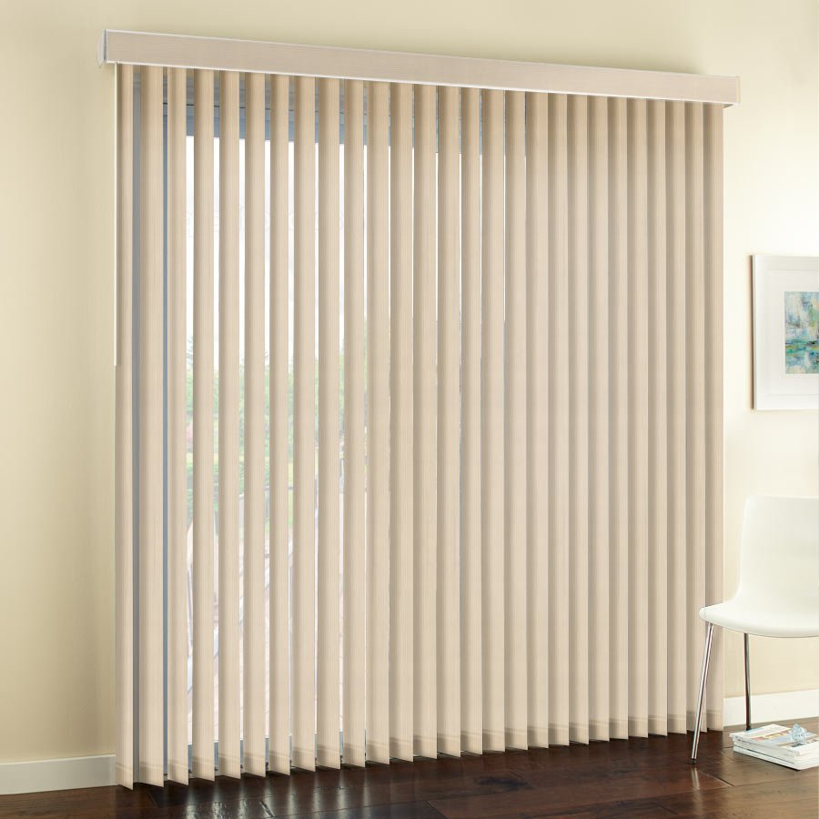 Custom Size PVC Vertical Shade Motor Automatic Big Vertical Window Blind for Sliding Door