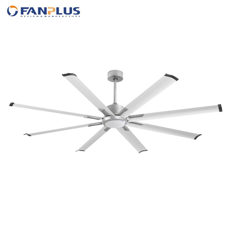 72 inch fans light industrial style aluminum leaf LED copper mute DC motor remote control ceiling fan with light