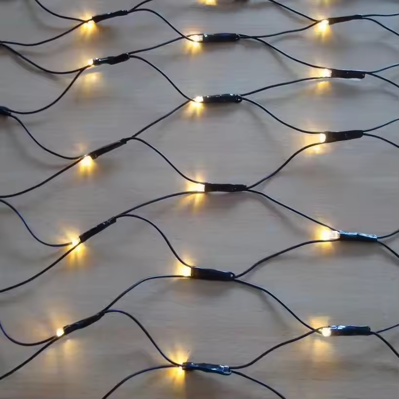 Twink light Christmas Garden Led Net Lights In/Outdoor Waterproof Warm White Mesh Fairy Light
