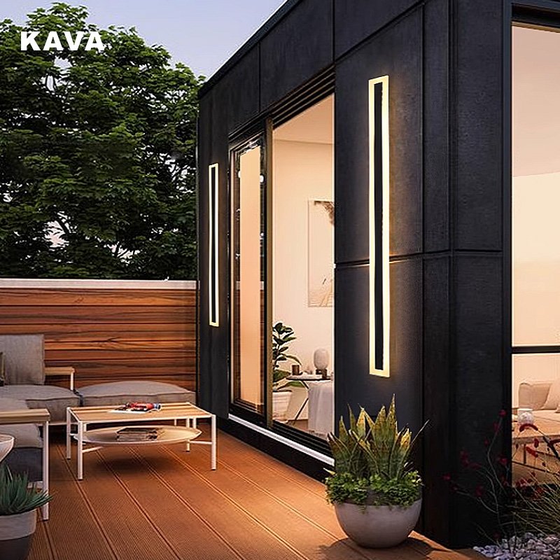 24" Aluminum LED Light Modern Garden Light Waterproof IP65 Outdoor Long Strip LED Ceiling Light