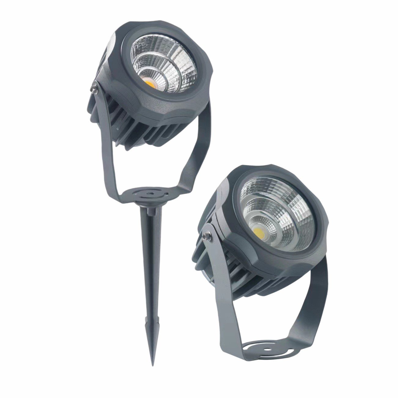 Outdoor spotlight waterproof tree light COB courtyard garden tree light landscape villa floor light