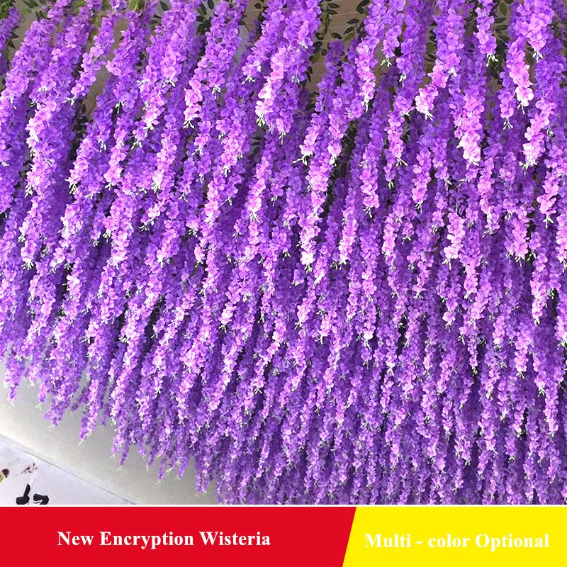 Party Hotel home wedding backdrop decoration hanging garlands artificial wisteria flowers