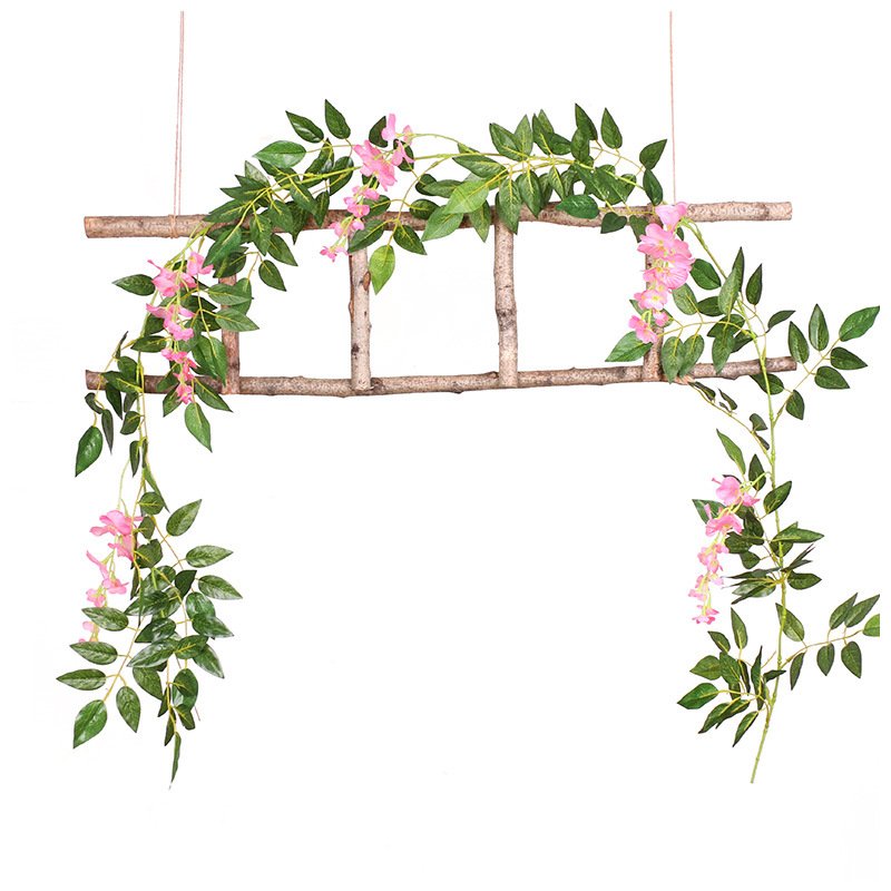 Party Hotel home wedding backdrop decoration hanging garlands artificial wisteria flowers