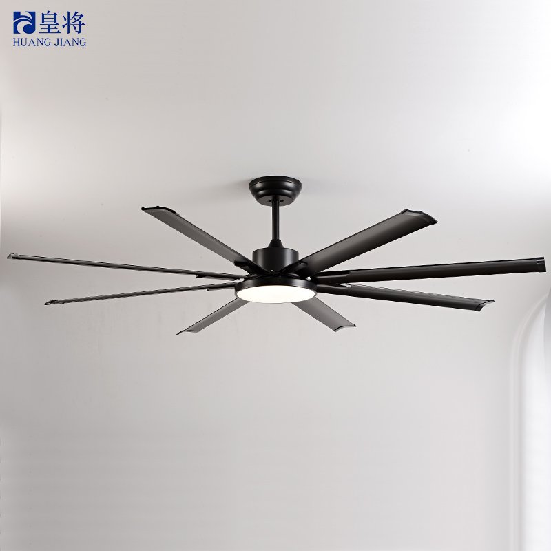 Hyundai 74" 8-Blade Frequency Conversion High-Speed Remote Control Ceiling Fan - In Stock, Powerful & Efficient.