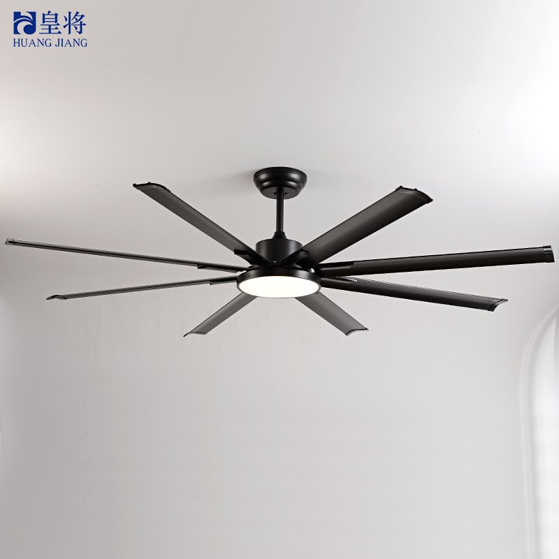 Hyundai 74" 8-Blade Frequency Conversion High-Speed Remote Control Ceiling Fan - In Stock, Powerful & Efficient.