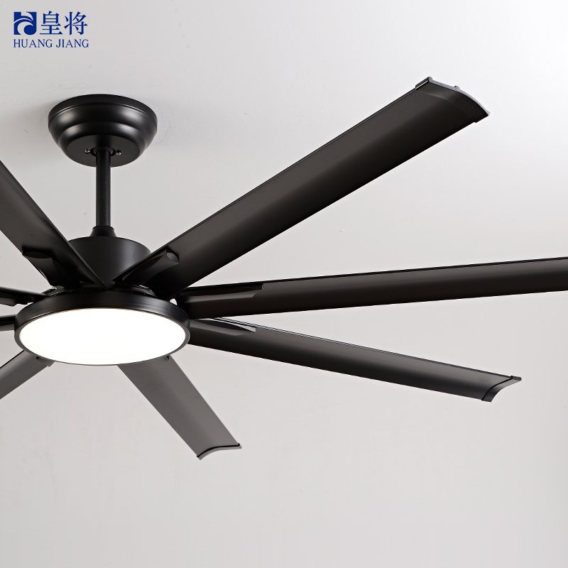 Hyundai 74" 8-Blade Frequency Conversion High-Speed Remote Control Ceiling Fan - In Stock, Powerful & Efficient.