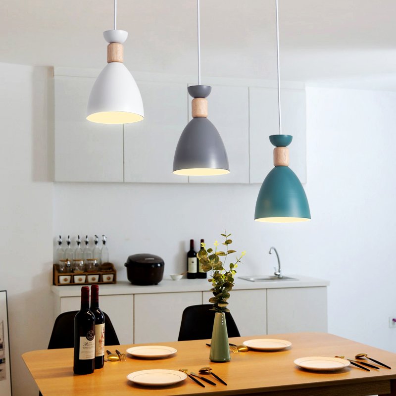 Metal Pendant Lamp Indoor Loft Ceiling Light Modern Nordic Industrial 3 Heads Led Chandeliers Light For Restaurant Coffee Bar