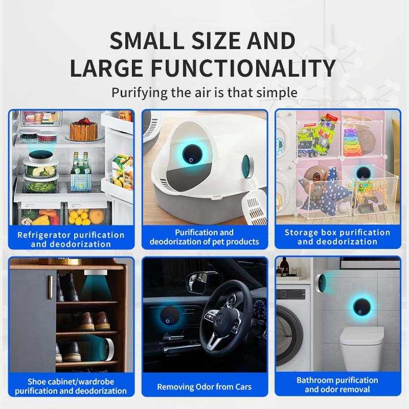 China OEM ODM Professional Mini Household Odors remove Air Purifiers for Pets Dog Cat Home Shoe cabinet Toilet Kitchen