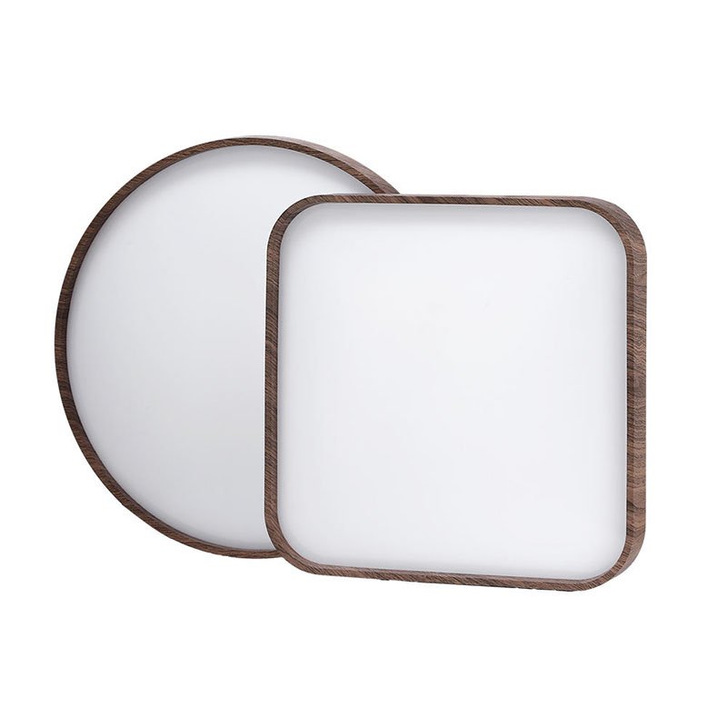 Plafonniers Pour Salon Surface Wireless Indoor Outdoor Led Rgb Square Wood Ceiling Lights Lamp Light