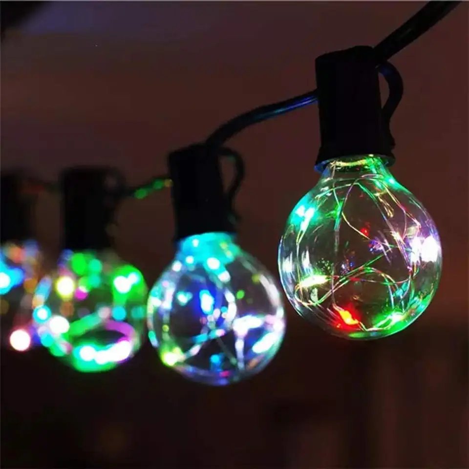 Decoration Led String Lights With Plug Solar Powered Led Light Ceiling Smart Outdoor RGB Led String Lights