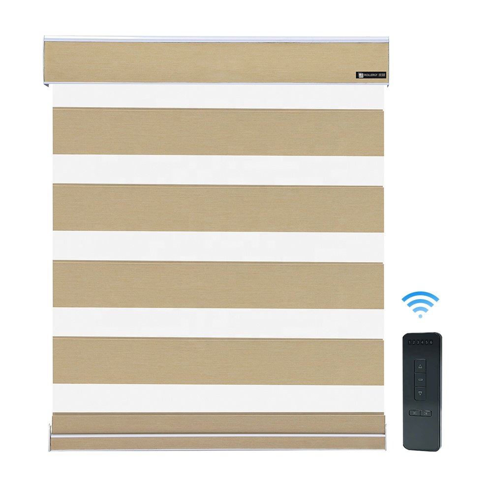 Wholesale Battery Motor Powered Motorized Smart Blinds Cordless Automated Roller Zebra Motorized Blinds Shades