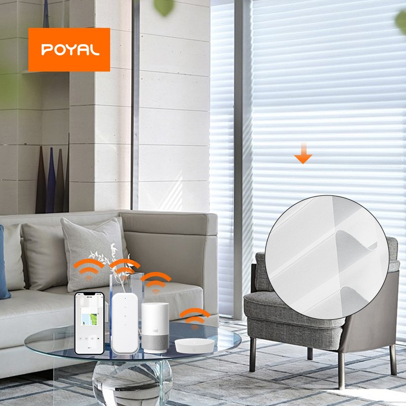 Built-in receiver Silent Tubular Aluminum Motor for Minimalist style roller blind
