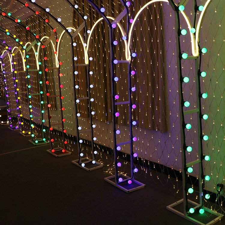 PVC Flat wire led string lights outdoor IP65 E27 LED belt light for Christmas decoration holiday string lighting