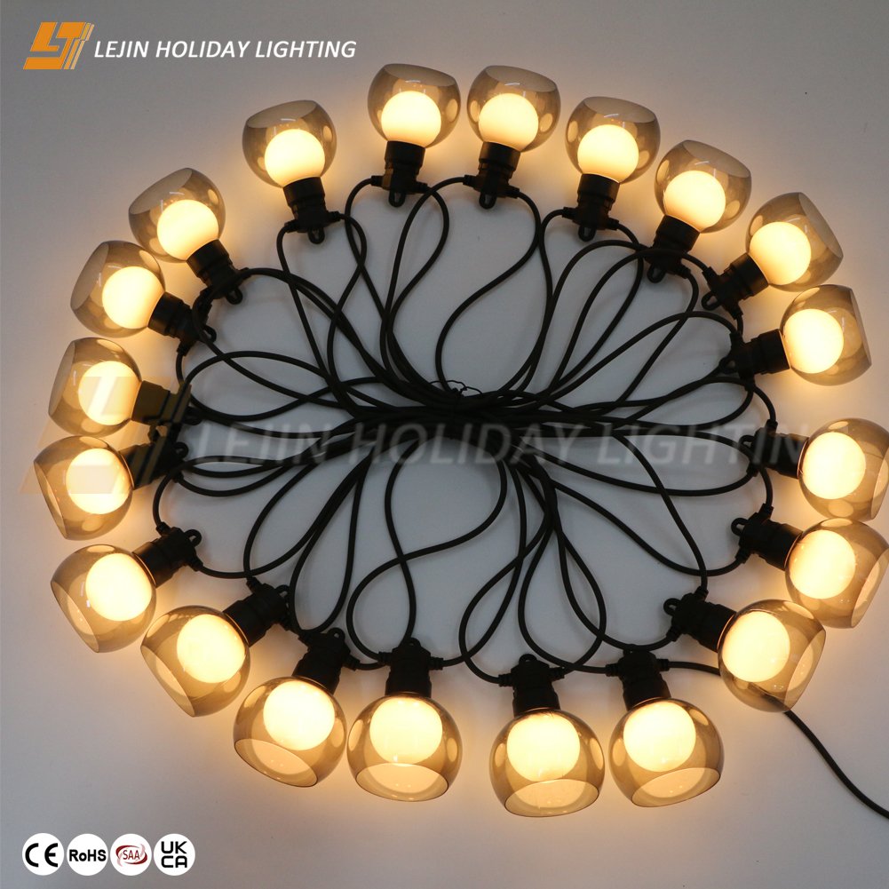 Outdoor camping festoon light waterproof tent ceiling decorative light string camping light with led ball