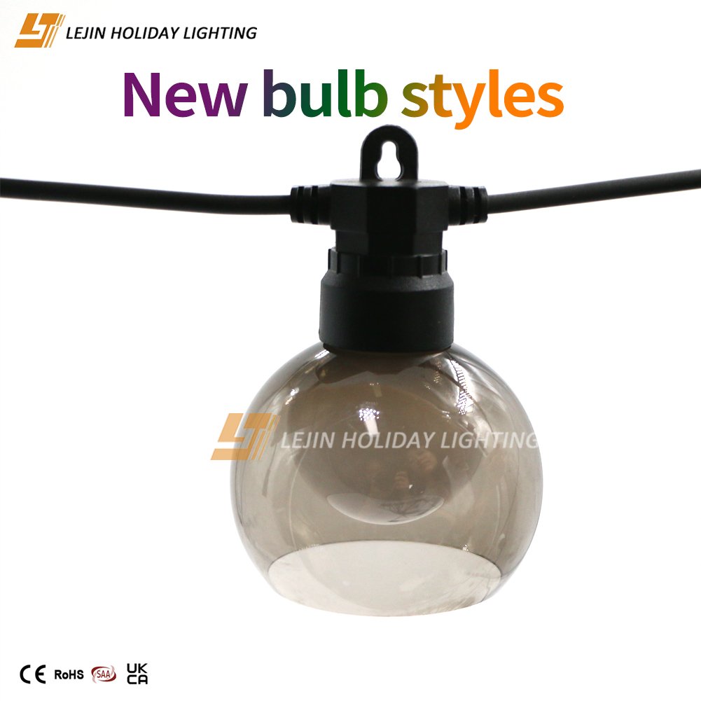 Outdoor camping festoon light waterproof tent ceiling decorative light string camping light with led ball