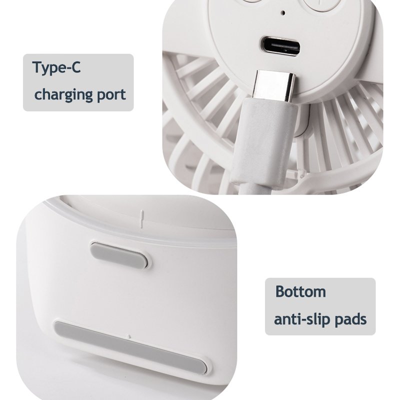 156g Battery Rechargeable Mini Portable Outdoor Ceiling Camping Fan with Led Light