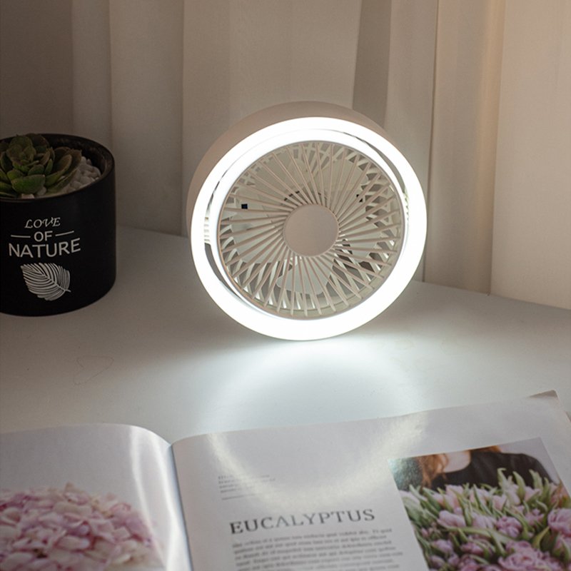 156g Battery Rechargeable Mini Portable Outdoor Ceiling Camping Fan with Led Light