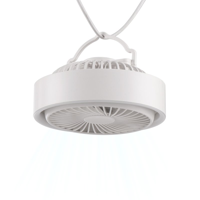 156g Battery Rechargeable Mini Portable Outdoor Ceiling Camping Fan with Led Light