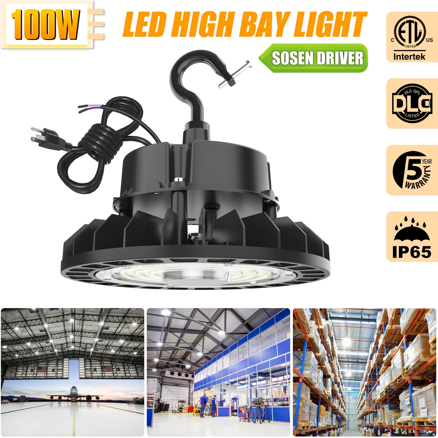 DLC UFO High Bay Light Commercial Industrial lighting Highbay Warehouse led Lighting 120w 150w 200w 240w