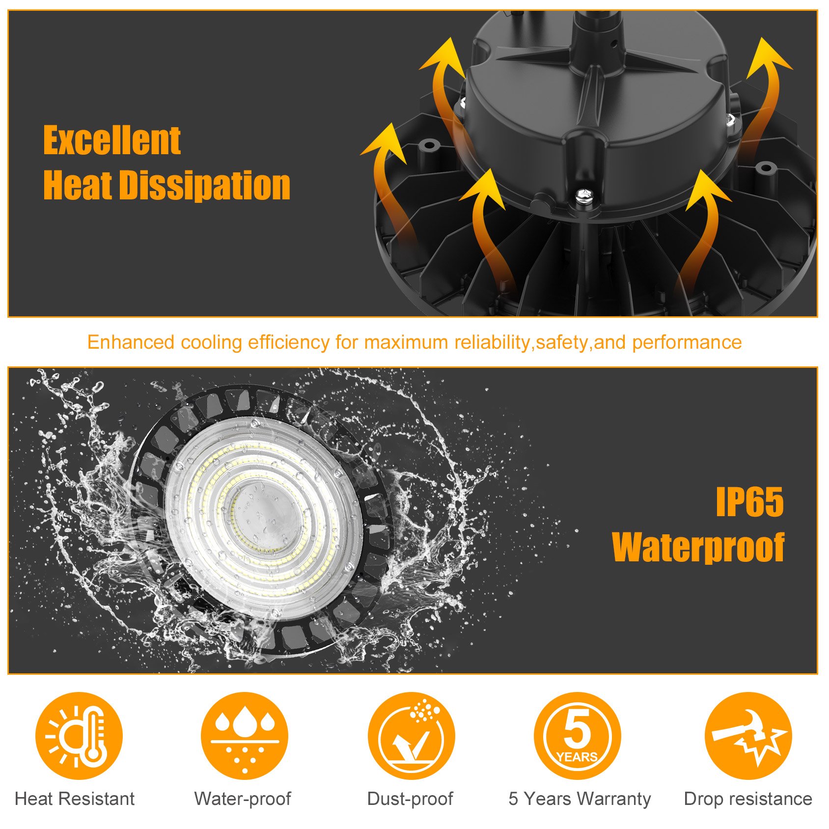 DLC UFO High Bay Light Commercial Industrial lighting Highbay Warehouse led Lighting 120w 150w 200w 240w