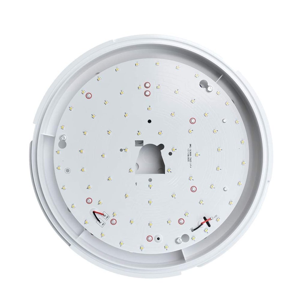 White 4000K 14W LED IP54 Flush Wall Ceiling Round Bathroom Dome Bulkhead Light Fitting for Indoor, Outdoor,Office, Hallway