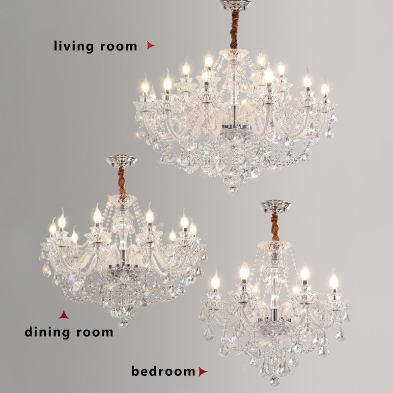 chandelier contemporary classic designer bedroom living room glass outdoor hanging chandelier light luxury modern for home