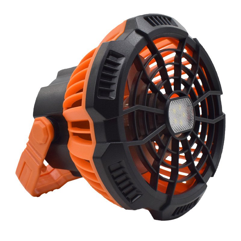 Outdoor Camping Remote Control Small Fan With Lamp Tent Wall Hanging Rechargeable Hanging Wireless Ceiling Fan Usb Portable