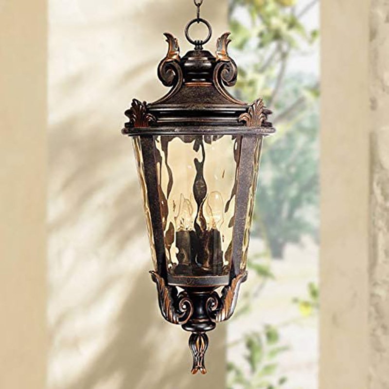 American Style Chandeliers Led Indoor And Outdoor Use Vintage Decorative Pendant Light Outdoor Hanging Ceiling Light