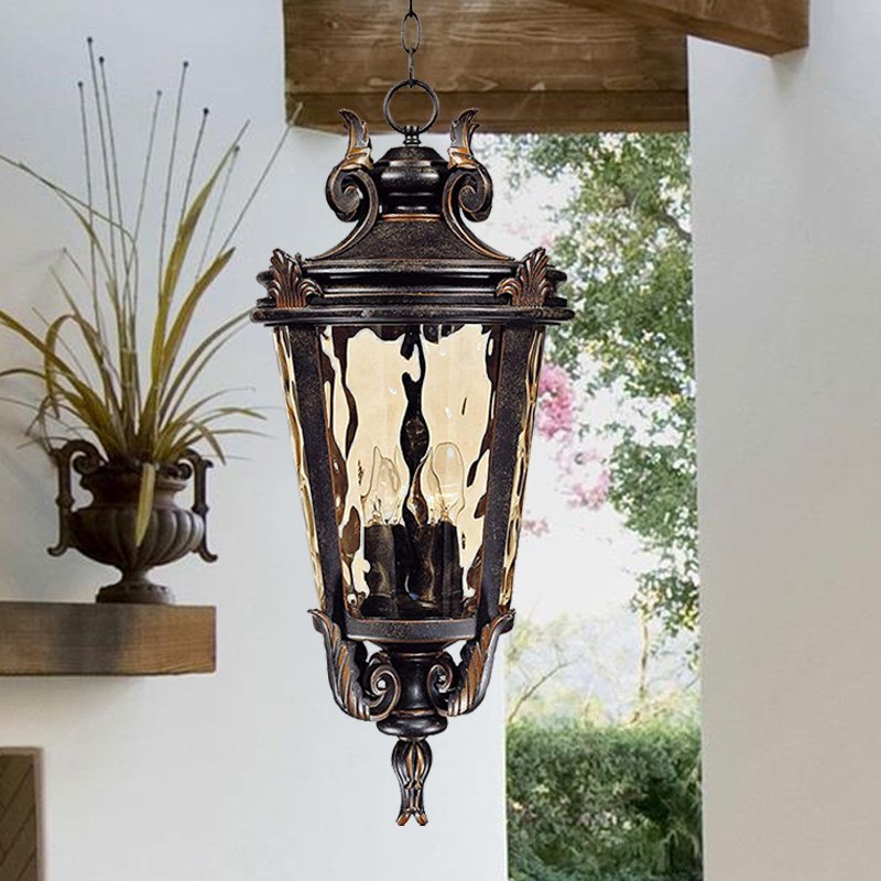 American Style Chandeliers Led Indoor And Outdoor Use Vintage Decorative Pendant Light Outdoor Hanging Ceiling Light