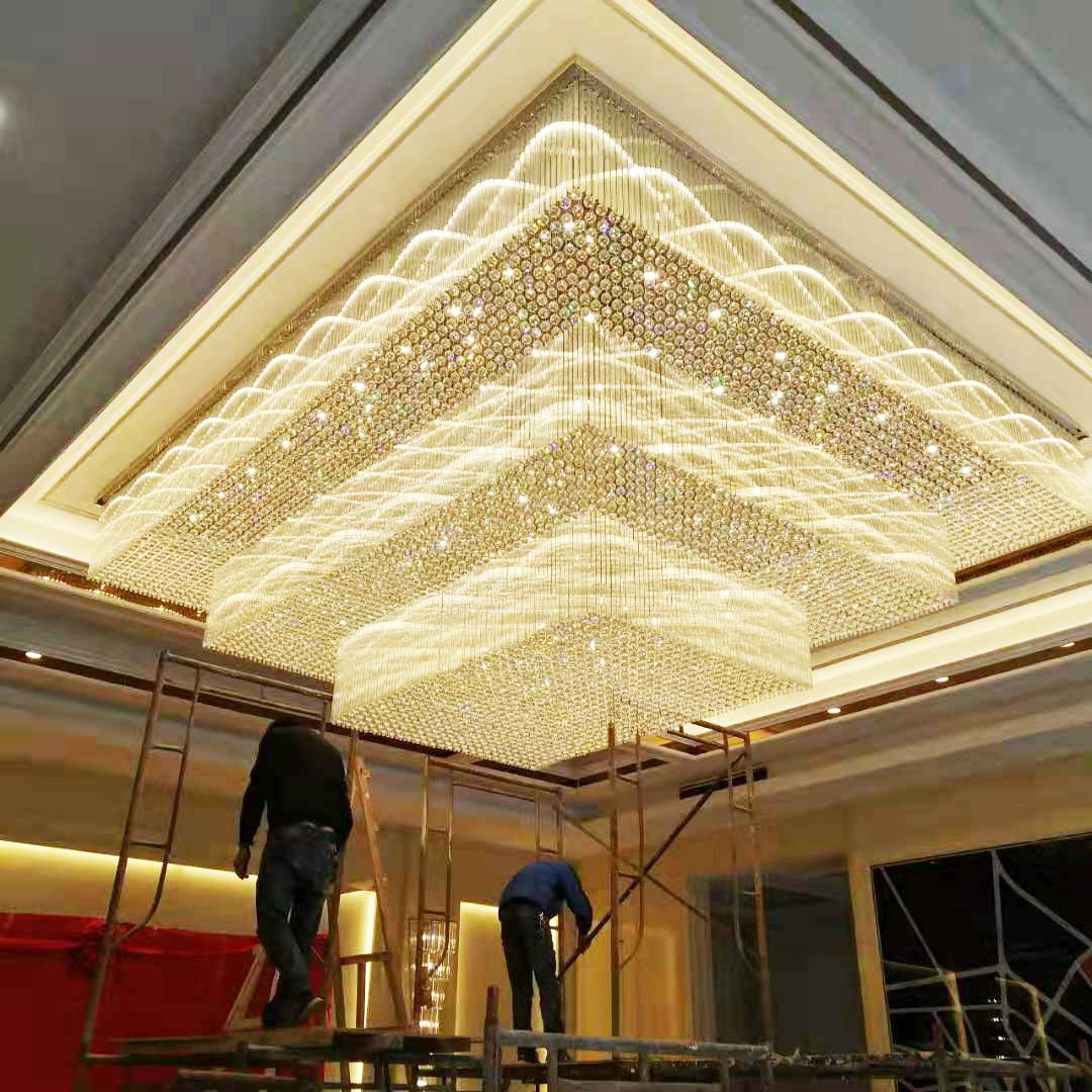 ceiling lights chandeliers modern custom large wedding led crystal chandelier lighting banquet chandeliers ceiling light