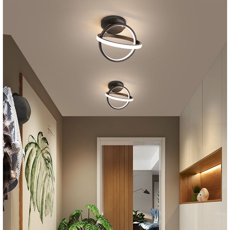 Square Modern Ceil Lights Fixtures Hallway Corridor Aisle Small Led Ceiling Lamp Metal Home Hotel Living Room Decoration Acrylic