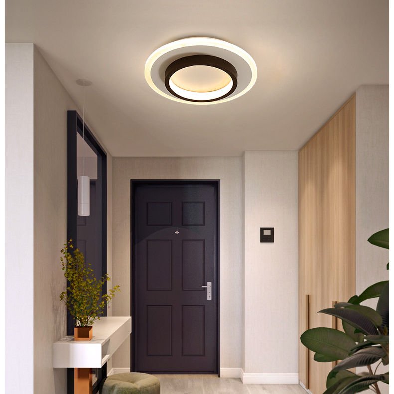 Square Modern Ceil Lights Fixtures Hallway Corridor Aisle Small Led Ceiling Lamp Metal Home Hotel Living Room Decoration Acrylic