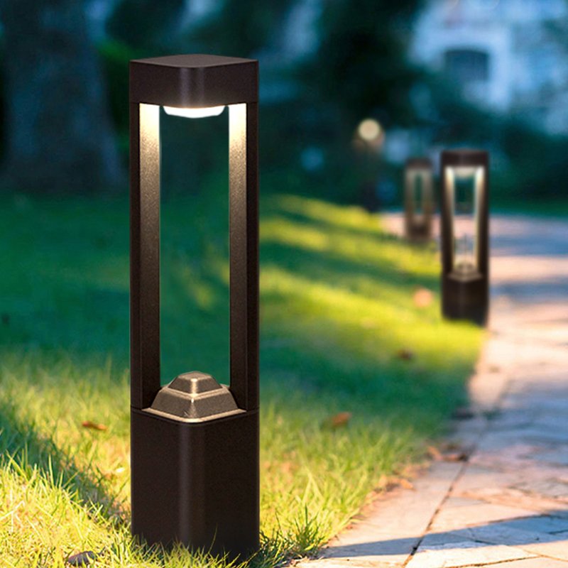Hot sell 3W outdoor modern lawn ip65 garden landscape solar square shape and led bollard garden pathway lights