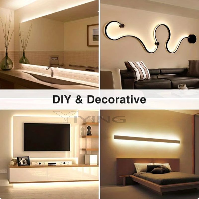 DC 12V 24V LED neon strip lamp neon waterproof silicone rope lamp flexible lamp home decoration with 9 colors.