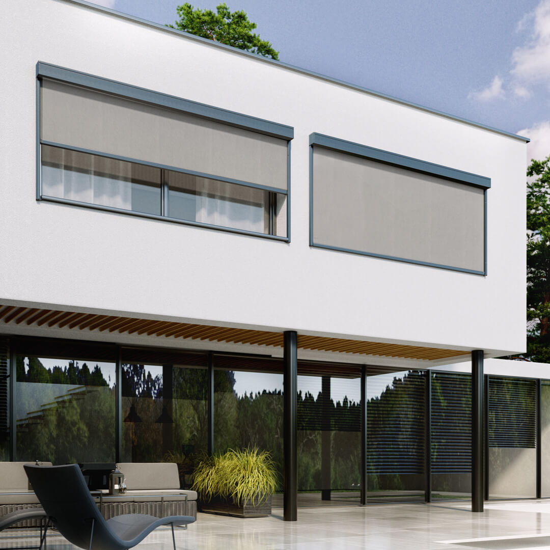 Factory Manufacturer Customized Motorized Smart WIFI Control Outdoor Blackout Light Filtering Windproof Roller Shades