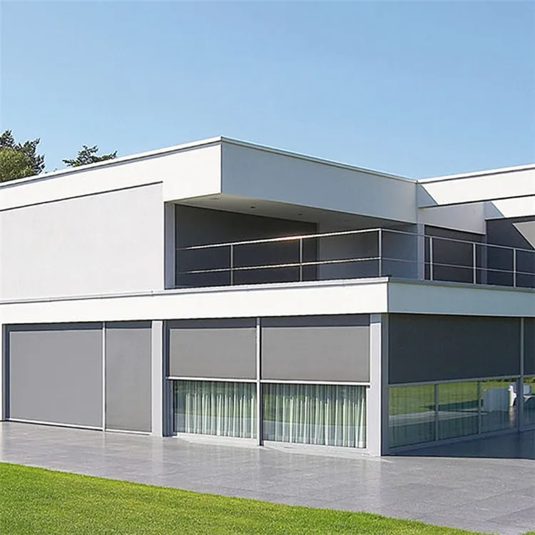 Factory Manufacturer Customized Motorized Smart WIFI Control Outdoor Blackout Light Filtering Windproof Roller Shades