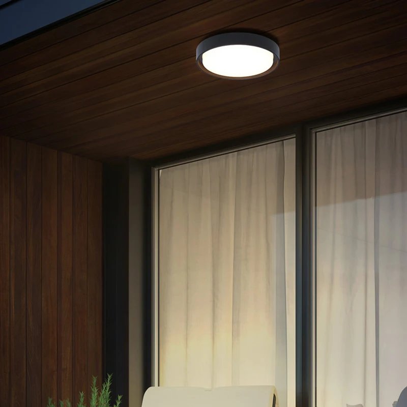 Super Bright Outdoor LED Corridor Lamp Waterproof Insect-Proof Ceiling Balcony Courtyard Pavilion Wall Lights Corridors Gardens