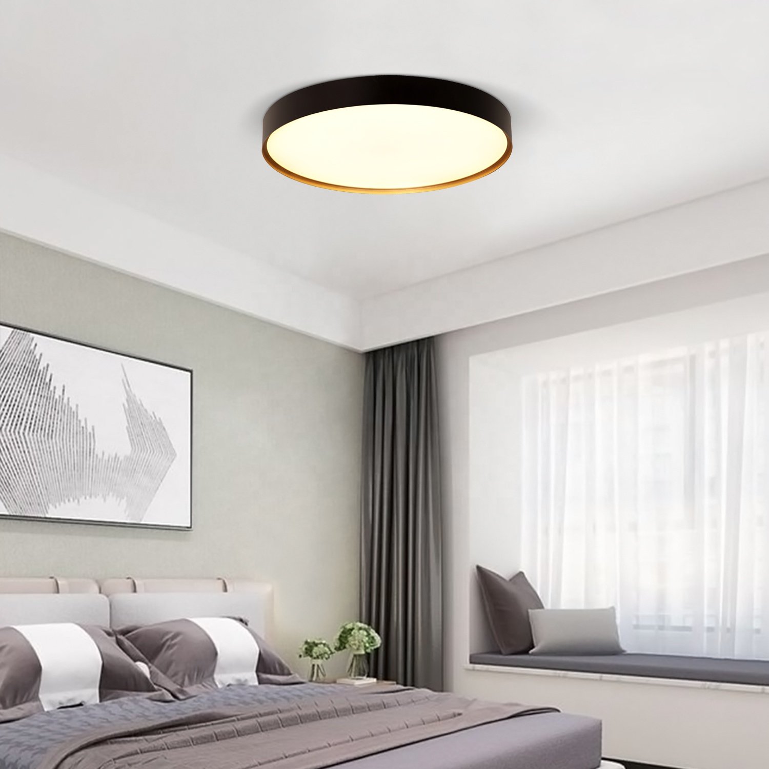 Sunsir SKD modern ceiling lighting interior decorative Spotlight sandy black lighting smart light