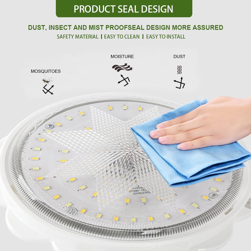 Outdoor waterproof household indoor outdoor LED solar lamp 50w -300w IP65 Solar Ceiling Light With Remote Control