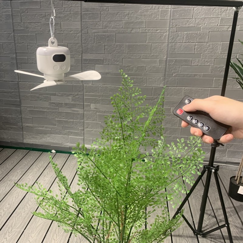 Socket Ceiling Fan With Lights And Remote Control Rechargeable Mini Silent Brushless Motor Ceiling Fan