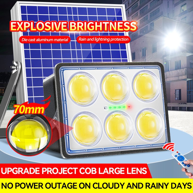 New arrival outdoor waterproof remote control solar floodlight 100w 200w 300w 400w led flood light
