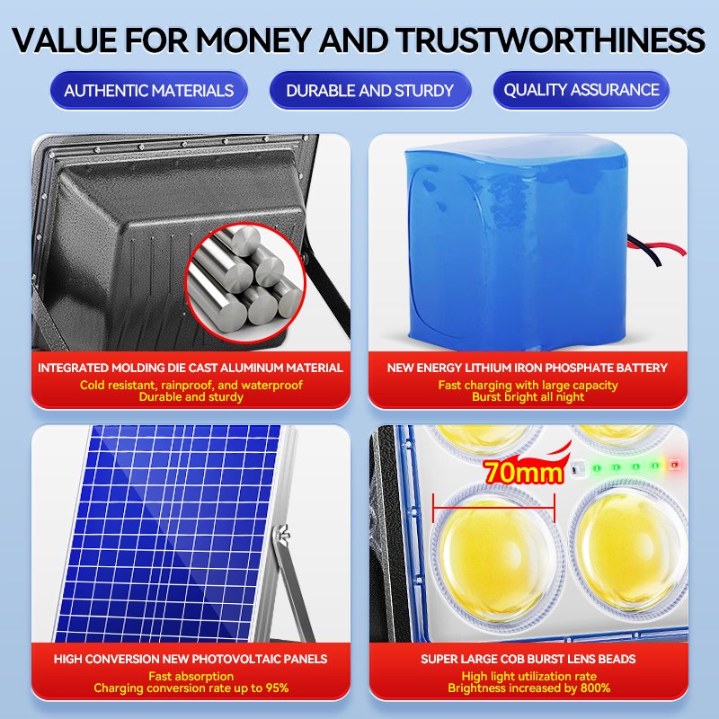 New arrival outdoor waterproof remote control solar floodlight 100w 200w 300w 400w led flood light