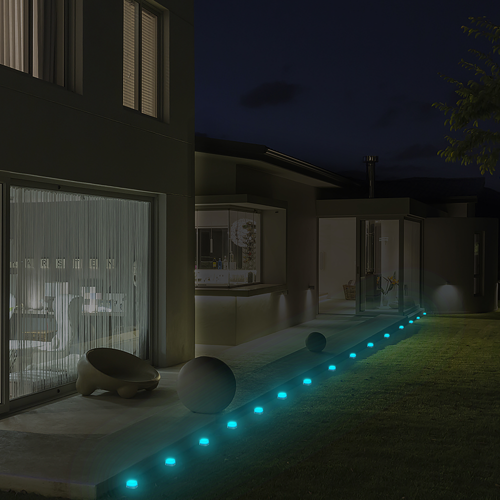Intelligent Ip65 Waterproof Garden Lawn Insert Lamp String Buried Light Ir Wifi Individual Control Ground Light