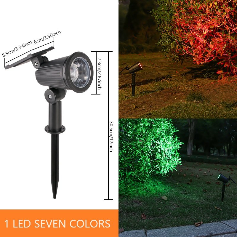 2023 Solar Spotlight Outdoor Courtyard Tree Light Household Outdoor Waterproof Floor Insert Lawn Light Garden Atmosphere Light