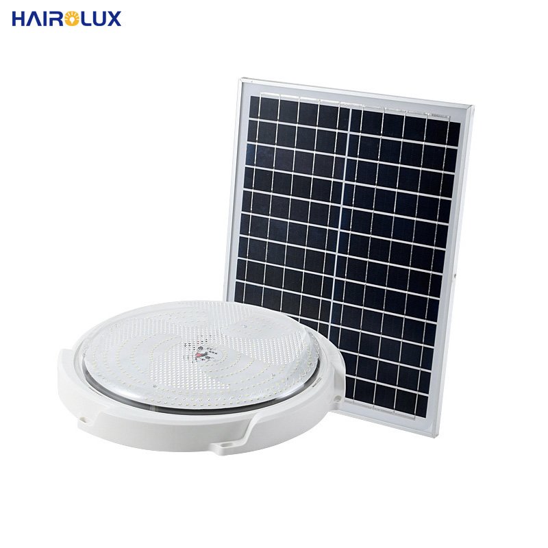 Best Selling Ip65 Indoor Outdoor Waterproof Induction Solar Led Ceiling Light For Garden Round Solar Lights
