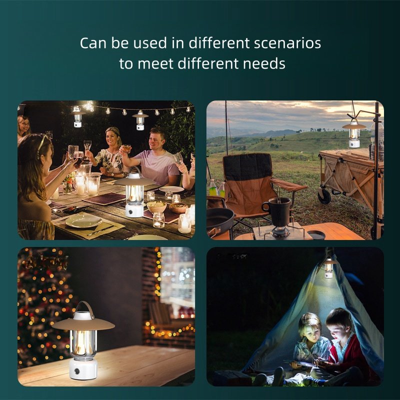 Enjoy wholesale Outdoor Led Camping Lights with Christmas Decorations Outdoor Collapsible Chandeliers with Ceiling Fan Lights